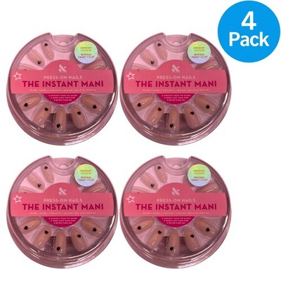 Olive & June Press On Nails Instant Mani Medium Vampy Heart 4 Pack