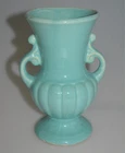VINTAGE MCCOY ART POTTERY VASE USA TURQUOISE RARE MCM  7 3/4" PLANTER