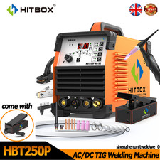 HITBOX AC/DC TIG Welder 200Amp 220V Pulse Aluminium HF TIG ARC Welding Machine