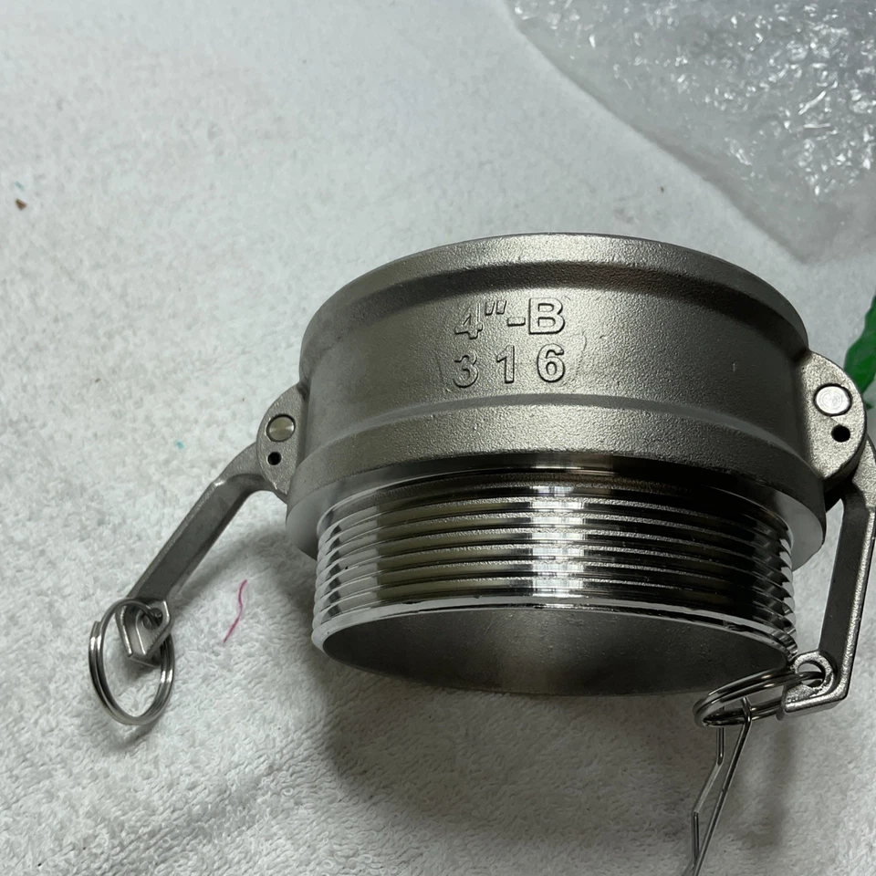 4" 4 in inch Type B Camlock Female to Male NPT Stainless SS 304 Hose Fitting - Image 2 of 4