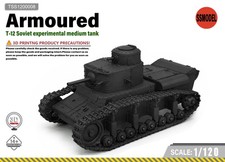 SSMODEL 1/120 T-12 Soviet experimental medium tank Resin Model Kit TSS1200008