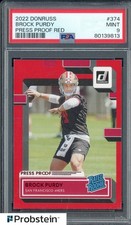 2022 Donruss Press Proof Red #374 Brock Purdy 49ers RC Rookie PSA 9 MINT
