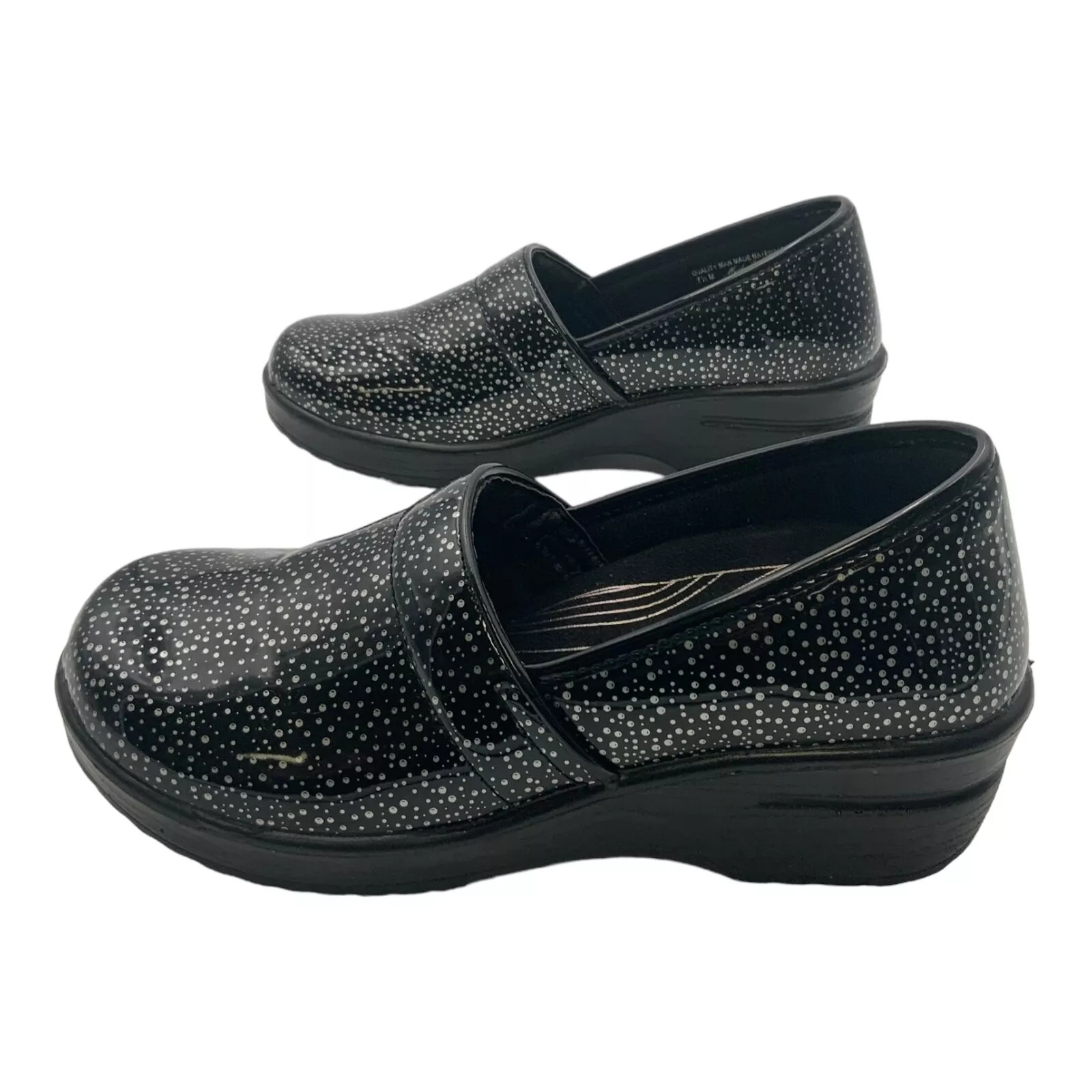 Легкие рабочие ботинки Lyndee Slip Resistant Work Clog Черный / серебристый US Womens 7.5 Medium