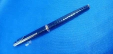 High quality leather wrapped black large nib 18K fine point