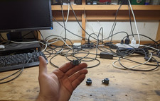 Screw-On Cable Clip – Black – 8mm Fit – Set of 10 – Made in USA