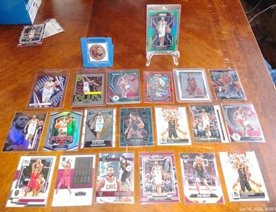 2021-22 Evan Mobley Rookie Card Lot Of 20 + Commemorative Coin. Inc. 5Prizm