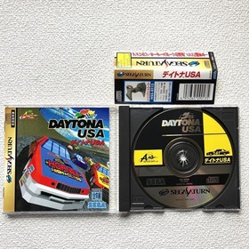 Daytona USA Sega Rally Championship Sega Saturn with obi