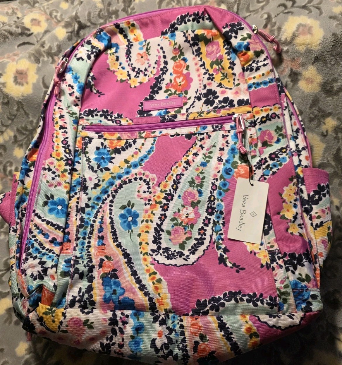 NWT Vera Bradley Lighten Up Grand Backpack - Wildflower Pais