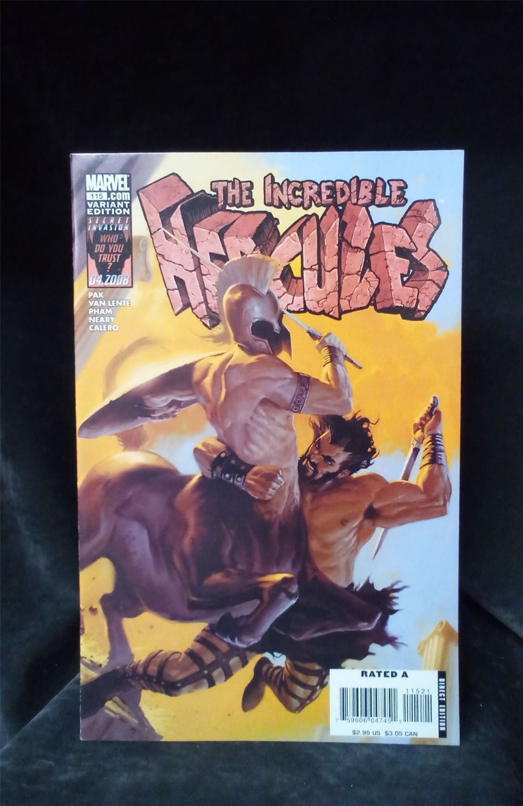 Incredible Hercules #115 Variant Cover 2008 Marvel Comic Book 