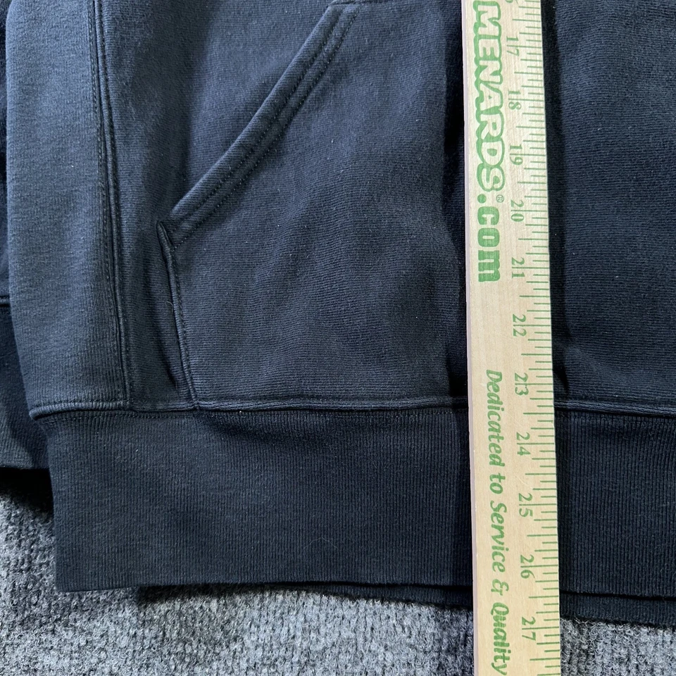 Sudadera con capucha polar J Crew Sportswear Heritage 14 oz para hombre pequeña negra descolorida Foto 4 de 4