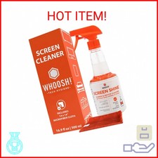 WHOOSH Screen Shine Pro 16.9 fl oz Refillable Screen Cleaner for TV, OLED, and