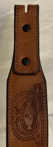 Oscar Delgado Saddle Maker Belt Men’s 36 High Quality Genuine Leather No Buckle - Picture 4 of 7