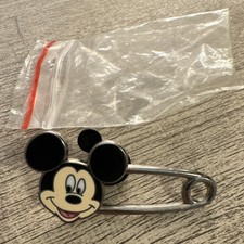 Disney Exclusive Mickey Mouse 2019 Safety Pin Shaped Enamel Single Pin
