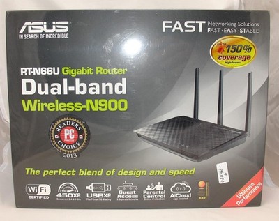 Asus - RT-N66U - Router sans Fil - 450 Mbps - USB 2.0 - Noir