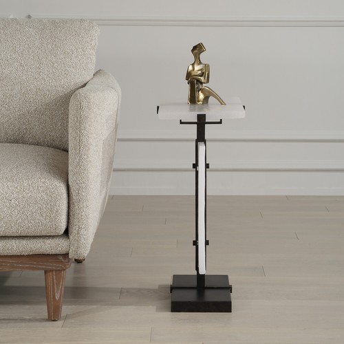 Uttermost 25778 Elements Bubble 17"W Glass Top Metal Accent Table - Bronze - Picture 4 of 5