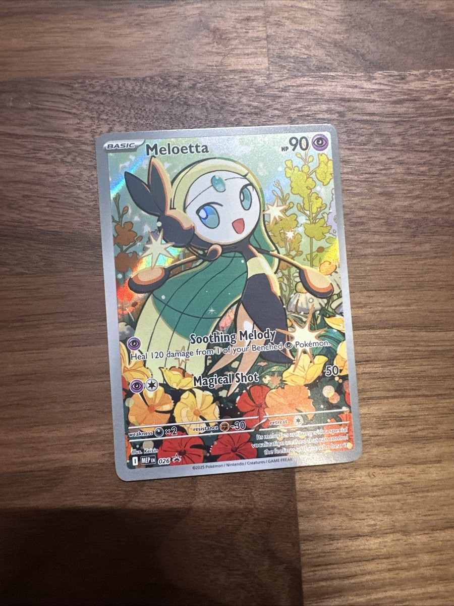 Meloetta 026 Illustration Rare Full Art Black Star Promo Pokemon