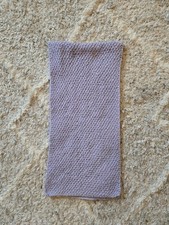 Handmade, Hand Knitted Scarf, Light Purple Color, Acrylic