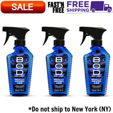 BOD Man Fragrance Body Spray, Really Ripped Abs, 8 fl oz  Pack of 3  NEW
