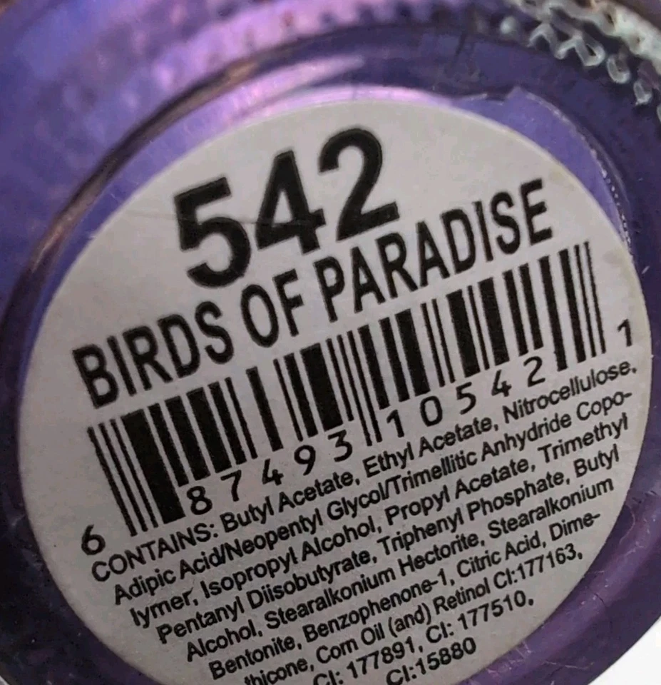 Nuevo esmalte de uñas Jessica personalizado - Birds of Paradise - 542 - tamaño completo Foto 3 de 3