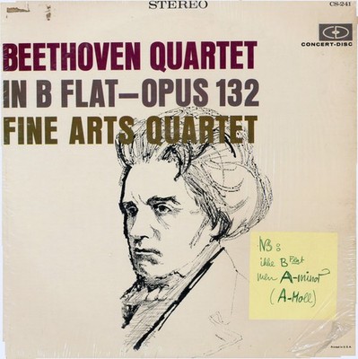 Ludwig van Beethoven, The Fine Arts Quartet, Beethoven Quartet In B-flat - Opus 
