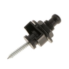 Black Electric Guitar & Bass Alloy Skidproof Belt Button Musical Tools