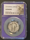 1930 Standing Liberty Quarter NGC Genuine Purple Core Holder Silver 25C