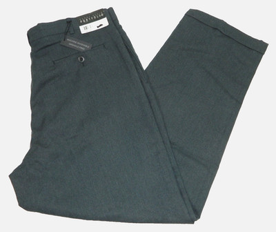 Men's Dress Pants NEW Perry Ellis Portfolio Gray Tag 36x30 measured Size 34x30