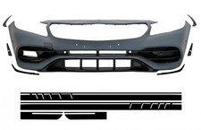 Stoßstange für Mercedes A W176 12-18 Aufkleber Mattschwarz Facelift A45 Look Stoßstange für Mercedes A W176 12-18 Aufkleber Mattschwarz Facelift A45 Look