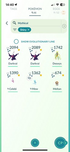 Pokèmon Go Nivel 50 - Shiny Mew - Lugia Apex - 26 S-Legend - 725 Brillante - 7m Polvo - Imagen 5 de 23