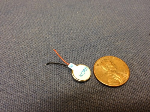 2 Stück - Vibrationsmotor DC 3V kabelgebunden 10mm x 2mm Münzhandy vibrierend C11 - Bild 3 von 3