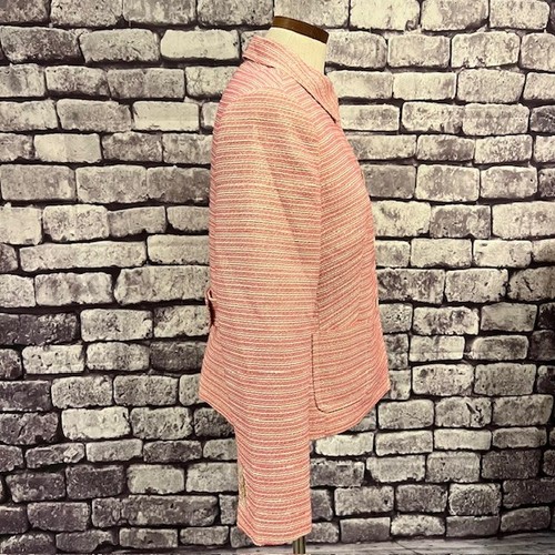 Talbots Pink & White Fully Lined Long Sleeve Jacket Size 12P - Picture 8 of 10