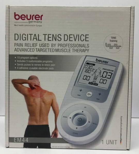 Beurer Digital Electrostimulation Tens Device Unit Muscle Stimulator System EM44 for sale online