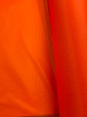 Blaze Orange Silnylon Fabric by the yard  65'' wide,  1st Quality 100% Waterproof