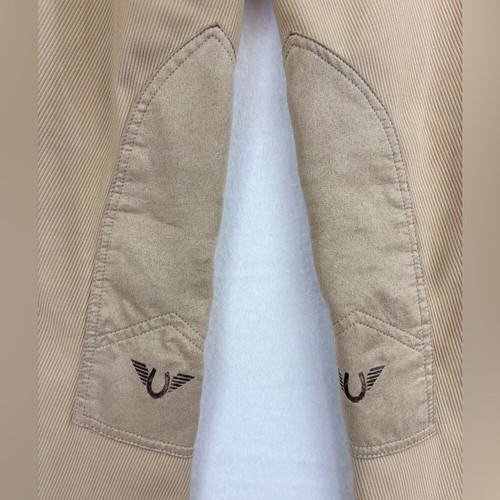TUFFRIDER Equestrian Pants Ribb Jods Breeches Pull On English Tan Children 16 - Picture 12 of 16