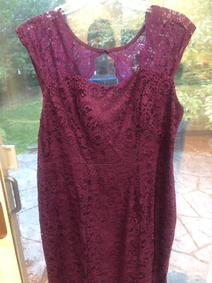 ModCloth YellowStar Purple Lace Maxi Column Dress Sz 1X | eBay