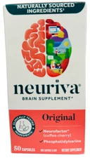 Schiff Neuriva Original 50 Capsules Brain Performance Supplement Exp 05/2026