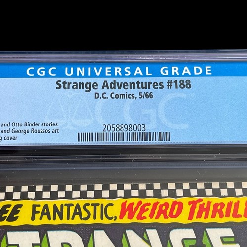 Strange Adventures #188 CGC 9.0 White Pages DC Comics Dave Wood & Otto Binder - Picture 4 of 4