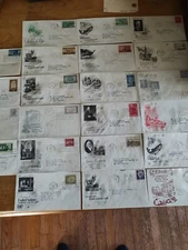 22 usps first day of issue covers from 1950s and 60s