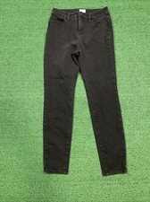 Time And Tru Women  s Size 4 Black High Rise Skinny Jeans