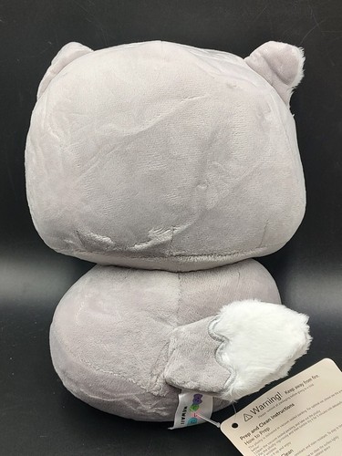 Mewaii 8" Mushroom Family Grey Wolf Kawaii Plush Pillow Squish Toy - Picture 5 of 6