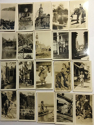 20 x ARMY CLUB CIGARETTES CARDS PEEPS INTO MANY LANDS Odd Real Photo 1920's 