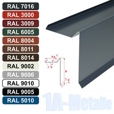 Ortgangblech Stahl verzinkt Winkelblech Ortblech Dachblech RAL Farben Ortgang 5