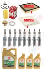 Tune Up Kit w/ 8QTS IDEMITSU 0W-20 Oil 2014-2018 for TOYOTA TUNDRA V8 4.6L 5.7L