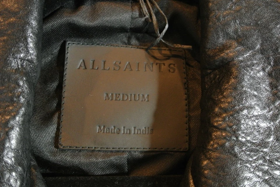 NUEVO, Chaleco de Motociclista Billie Negro AllSaints Talla M #SJ1525 Foto 3 de 4