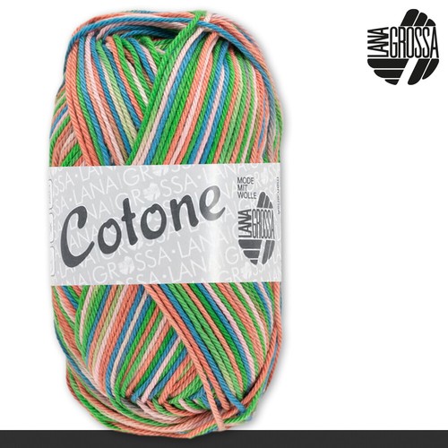 Lana Grossa 50 g cotone stampa cotone filato basic maglia uncinetto 23 colori - Foto 46 di 47