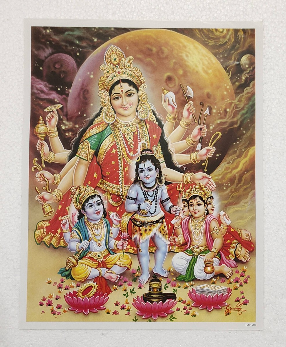 Hindu Gods Brahma Vishnu And Shiva