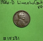 1926 D Lincoln Wheat Cent  / Penny 1c VF Very Fine
