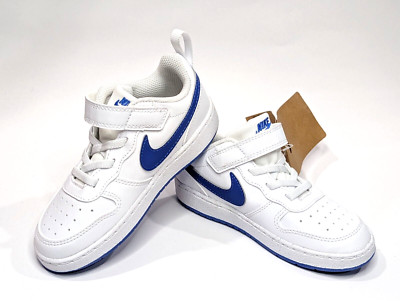 Nike Court Borough Low Recraft (TD) White/H-Royal Toddler's Sneakers-Size 9C NWB