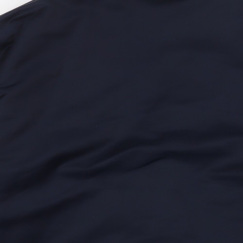 Marks and Spencer Mens Blue Bomber Jacket Size L Zip - Picture 4 of 10