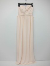 ASOS Women's TFNC WEDDING Bandeau Maxi Bridesmaid Dress US 2 Nude NWT